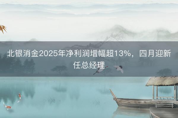 北银消金2025年净利润增幅超13%，四月迎新任总经理