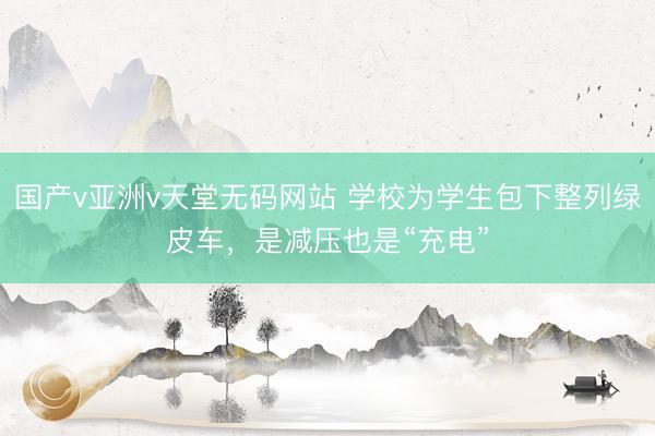 国产v亚洲v天堂无码网站 学校为学生包下整列绿皮车，是减压也是“充电”