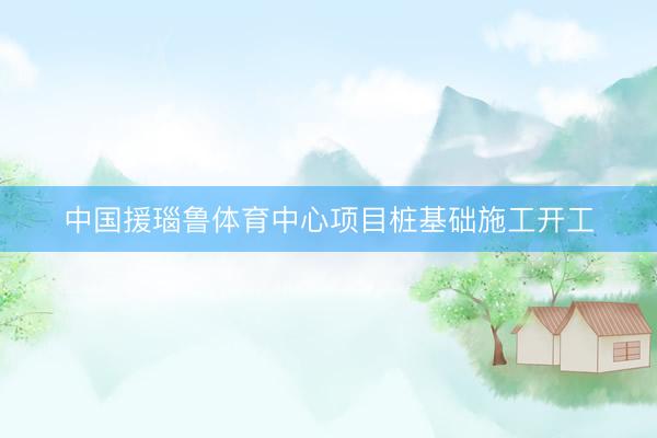 中国援瑙鲁体育中心项目桩基础施工开工