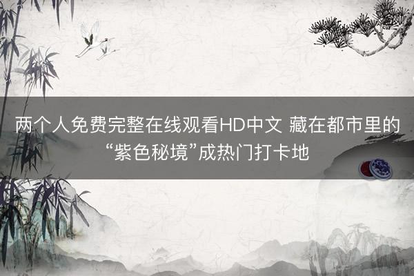 两个人免费完整在线观看HD中文 藏在都市里的“紫色秘境”成热门打卡地