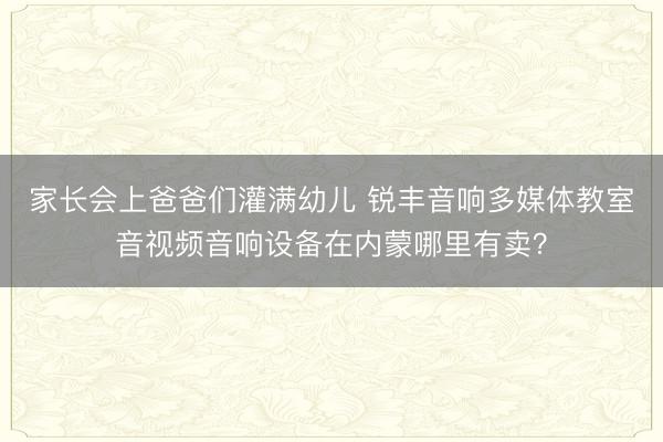 家长会上爸爸们灌满幼儿 锐丰音响多媒体教室音视频音响设备在内蒙哪里有卖?